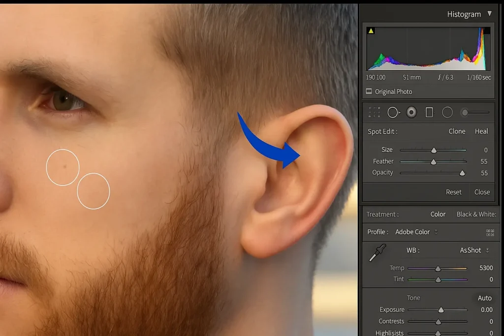 removing object in lightroom